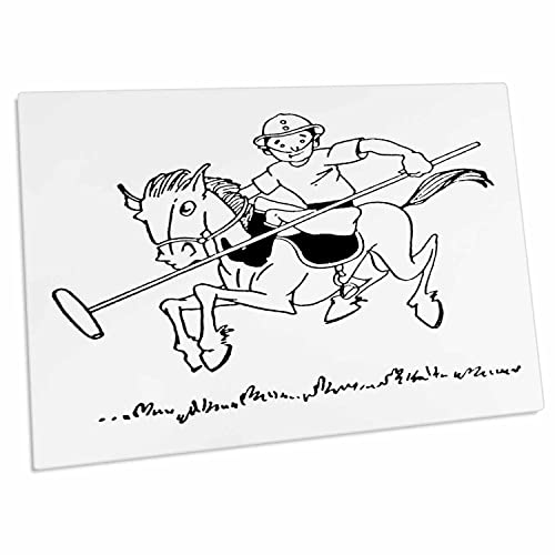 3dRose TNMGraphics Sports - Polo Player - Desk Pad miniatura 1