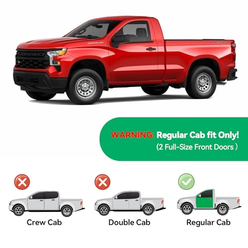 Image of in-Channel Rain Guards for 2019-2026 Chevy Silverado & GMC Sierra 1500 Regular /Standard Cab, Window Visor Shields Vent Deflector Shade Wind Dark Smoke for 2020-2026 Silverado /Sierra 2500HD 3500HD