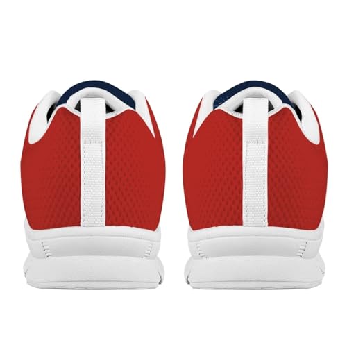 Image of GIFTPUZZ Mens Lace Up Athletic Trainers Running Sneakers Wedge Breathable Gym Lightweight Sports Tennis Shoes