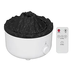 Volcano Essential Oil Humidifier Air Purification Simulation 560ML Comfortable 2 Spray Modes Ultrasonic Humidifier for Home Office (EU Plug)