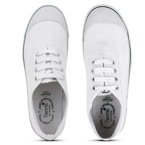 Image of SCHOOL BIRDS Tennis Shoe for Adult Boys and Girls | PT Canvas Uniform School Shoe