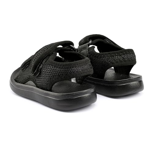 Toddler Summer Slide Sandals for Girls and Boys,Mesh Open Toe,Non-Slip Sole, and Adjustable Straps,Baby Walking Shoes for Kids Ages 1-63