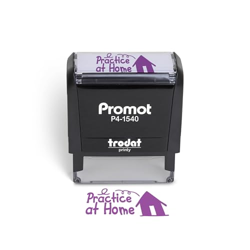 Promot Teacher Stamp - Self Inking Teacher Stamps for Kids, Classroom, or Homeschool Use - Encouraging âPractice at Homeâ Feedback Tool for Teachers, Grading Stamps for Teachers & Rewards