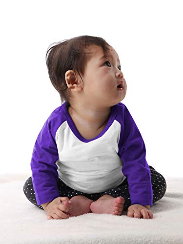 Image of Hat and Beyond Kids Raglan Jersey Child Toddler Youth Uniforms 3 /4 Sleeves T Shirts