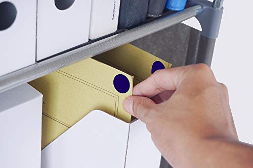 Royal Green Round Labels Colored Dot Stickers 19Mm 3/4 Inch - Black - 600 Pack #TOP6