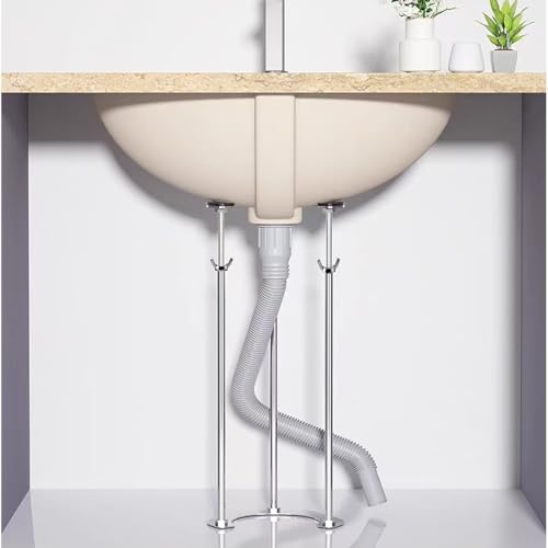 Soporte para fregadero ajustable y telescópico de acero inoxidable para cocina 2