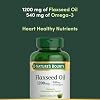 Nature's Bounty Flaxseed y Omega 3, 1200mg, 125 cápsulas blandas | Apoya la salud cardiovascular, 125 cápsulas (Paquete de 1) 6