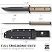 NedFoss BRAVE Fixed Blade Tactical Knife, 6.8