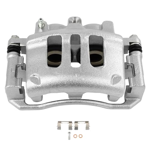 Image of SCITOO 18B4841 Front Left Disc Brake Caliper w /Bracket Fit For Ford For Crown Victoria 2003-2011,For Mercury For Grand Marquis 2003-2011,For Mercury For Marauder 2003-2004, Double Pistons