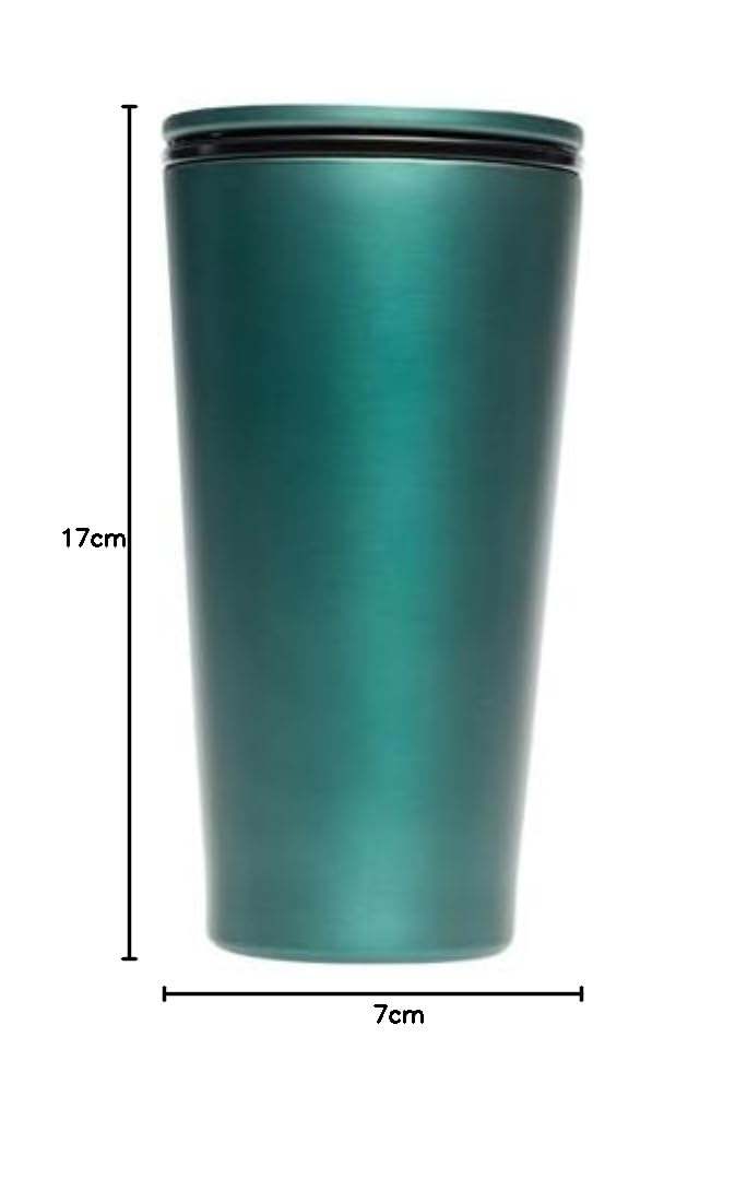 chic.mic Tazza in acciaio inox SlideCUP 420 ml in acciaio inox verde foresta