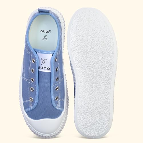 Image of YOHO Cruise Women's Without Lace Trendy Stylish Canvas Slip-On Sneakers (SoS)