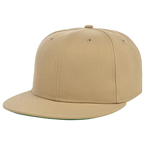 Image of Lids Blank Premium Full Court w /Colored Under Visor Fitted Cap