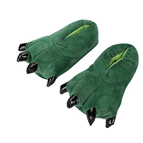 Qchomee Hausschuhe Pantoffeln Soft Plüsch Haus Tier Kostüm Pfote Claw Schuhe Neuheit Monster-kralle Schlappen Plüschpantoffel Cartoon Drachenfüße 3D Slipper Tierhausschuhe
