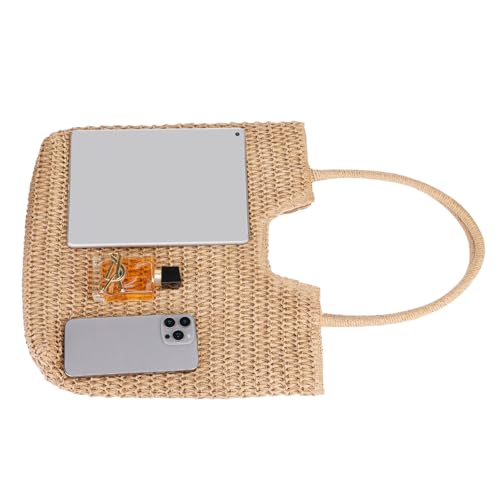 Bolso de playa tejido pequeño para mujer miniatura 4