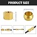 MuHize Compression Union Fittings Kit - 4 Pack 5/16 Inch Heavy-Duty Brass, Corrosion Resistant Tube Connector for Trucks Industrial Lines