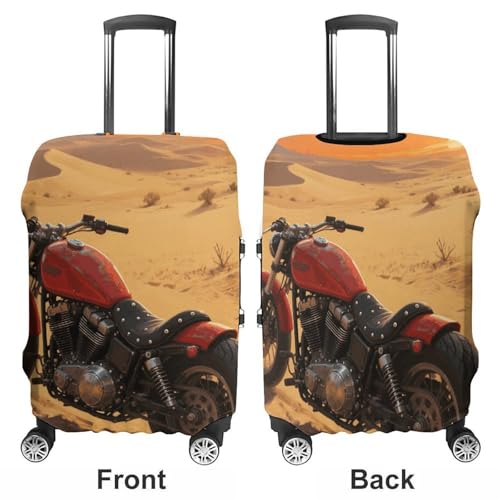 Travel Luggage Cover Elastic Suitcase Protector Anti-Scratch Washable Motorcycle Luggage Sleeve Tsa Approved Carry on Covers Baggage Cover Fits 18-32 Inch Luggages3