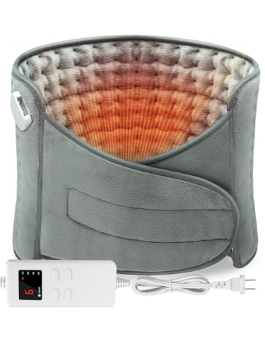 Termoforo Elettrico Lombare, 6 Livelli, Grigio