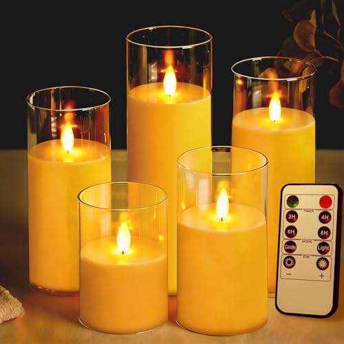 Consejos para Comprar Velas de Pilas Walmart de esta semana. 45 5 PCS Velas LED sin Llama, Realista Velas Electricas con Control Remoto, Velas de Pilas Incluye Baterías, Velas Decorativas para Decoración Hogar, San Valentín, Navidad,...