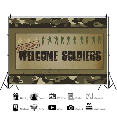 Fondo Fotográfico Camuflaje 9x6 ft para Fotografía miniatura 5