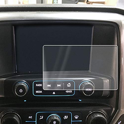 2014-2018 Compatible With Chevrolet Gmc Silverado Sierra 1500 Mylink Intellink Screen Saver 1Pc Custom Fit Invisible High Clarity Touch Display Protector Minimizes Fingerprinting 8 Inch #TOP3