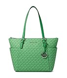 Michael Kors Jet Set Item East/West Top Zip Tote Palm One Size