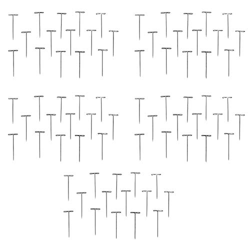 Milano Collection 75 Piece 5 Ct. Value Pack Premium Metal T-Pins for Hair Styling, Sewing, Wig Making, Mannequin Heads, Crafts- Silver