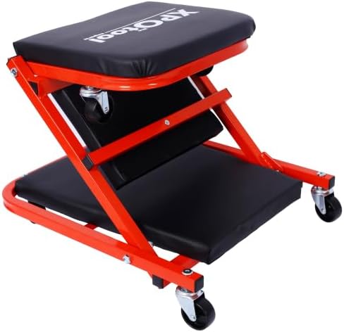 Miniatura 10 de Mechanic Creeper Seat Heavy Duty 300lb - 36" Taburete de perfil bajo con 6 ruedas, enredadera de garaje 2 en 1 para reparación y mantenimiento de