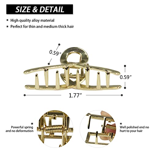 Cobinaan Small Metal Claw Hair Clips For Women thumb #2