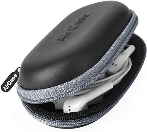 Image of AirCase Rugged Hard Drive Case for 2.5-inch Western Digital, Seagate, Toshiba && C41- Earphone Case Pouch & Travel Organizer for Earphone, Pen Drives, Memory Card, Data Cable (Grey Zip)
