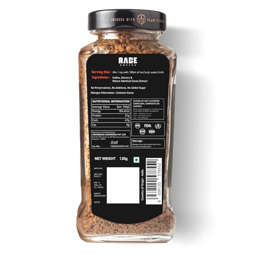Image of Rage Coffee Silk Blend Belgian Chocolate 120 GMs | Premium, Bold & Smooth (Pack of 3)