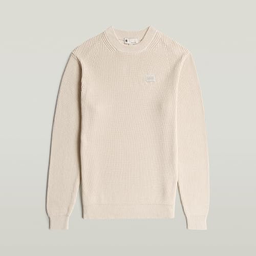 Pullover G-Star homme blanc taille S col rond vêtement mode