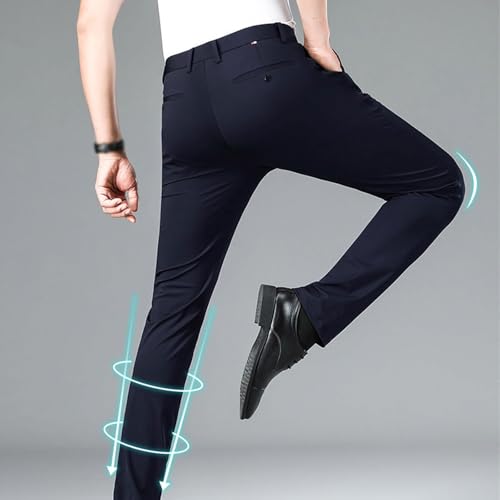Timelessflex - Men's High Stretch Straight Fit Pants, Unwaverin Pants, Mens Golf Pants, Stretch Dress Pants Men2