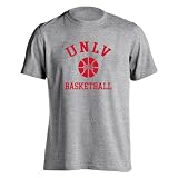 Sport Your Gear UNLV Runnin' Rebels Basketball Game Day Traditions Short Sleeve Athletic Heather Small T-Shirt – Officially Licensed College Fan Tee – UNLV Runnin' Rebels Apparel Tee