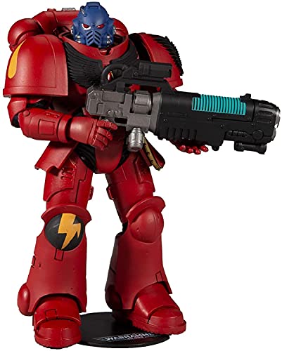McFarlane-Blood Angels Hellblaster Warhammer 40000 Figuras de 7 Pulgadas WV2-Blood, Muestra en la Imagen, Color Rosso, Talla única (10916-0)