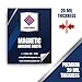 Flexible Magnets Self Adhesive Magnetic Sheets - Make Anything a Magnet - Magnetic Adhesive Sheets -Premium Quality Peel and Stick Magnets 20 mil (Pack of 100, 4