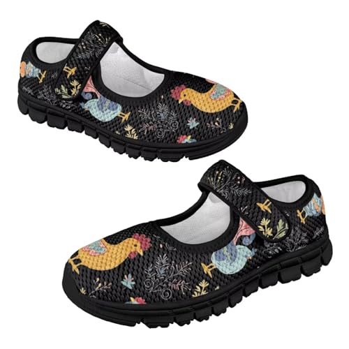 Girl's Animal Design Running Shoes Comfortable Mary Jane Shoes Fashion Sports Shoes Mesh Loafers Soft Walking Shoes4
