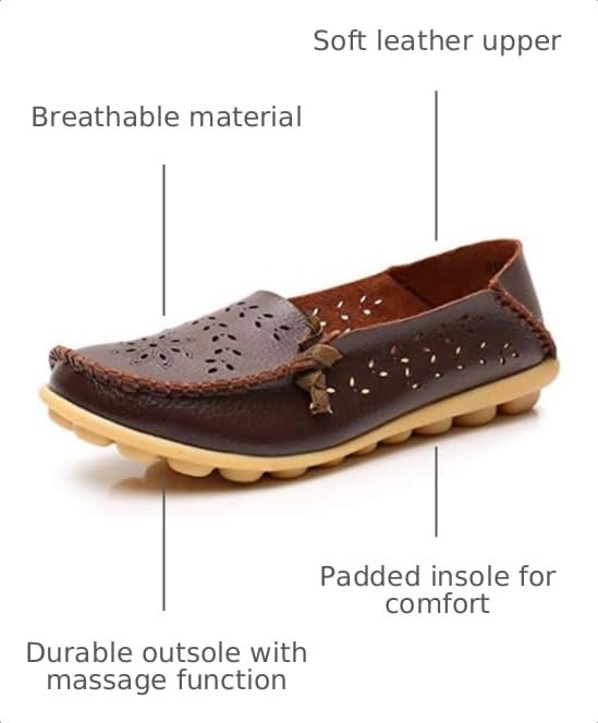 Image of VenusCelia Women's Comfort Walking Cute Flat Loafer