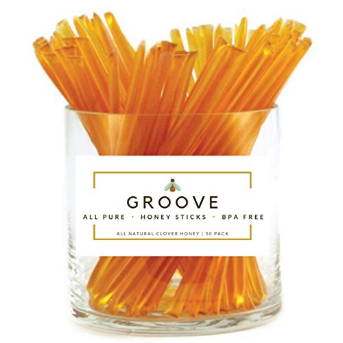 Groove Clover Honey Sticks | 50 Pack | All Natural - Local