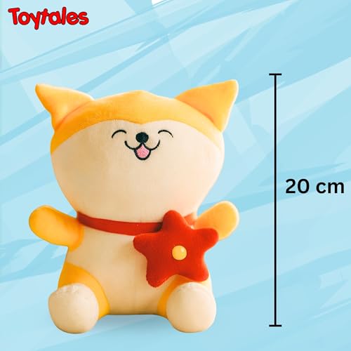 Image of TOYTALES Soft Toys Combo Pack Cute Elephant & Yellow Cat Plush Toy Set for Kids, Stuffed Animal Soft Toys for Girls & Boys, Baby Gift Set (Pack of 2)