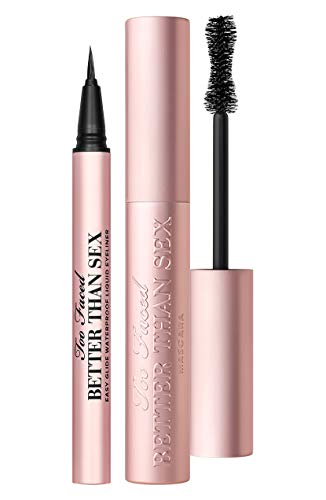 TOO FACED Full Size Better Than Sex Iconic Lashes & Liner Set (BETTER THAN SEX MASCARA AND LIQUID EYELINER)