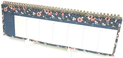 FUN DESIGN FAIR Weekly Planner Pad - Wirebound Undated Weekly Planner Pad, Weekly Scheduler Pad (Mint)