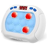 Vivihansen Light Up Pop Fidget Toys for Kids, Fast Push Bubble Game Controller, Electric Sensory Handheld Toy with LED Screen, Quick Push Toy for Boys Girls 3-12 Years Old,White