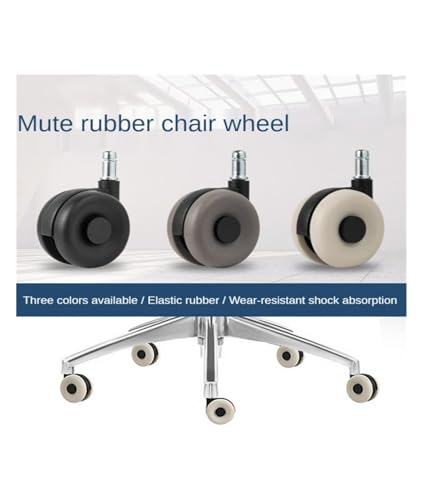 Roulette Universelle en Caoutchouc Beige pour Bloquer les Rayures de Roue de Chaise