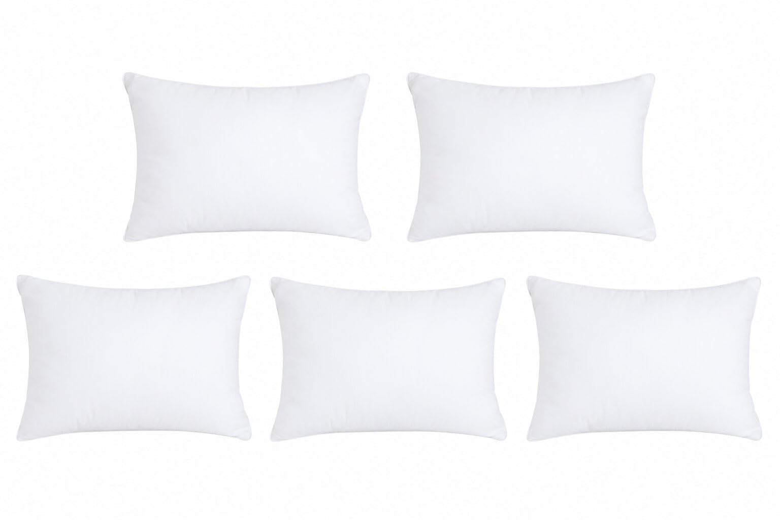 Microfiber Cushion Filler, 12X18 Inches, White, Set of 5 (White, 12x18 Inches)-image-5