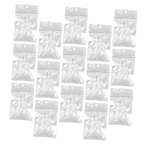 HAPINARY Replacement Tips for Glue Applicator 100pcs White Eyelash Extension Glue Bottle Tips Leak-proof Safe Pc Material for Professionals