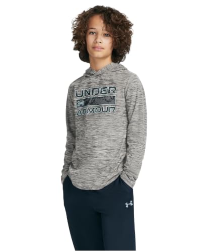 Image of Under Armour Boys' Long Sleeve Hooded Performance Tee, Outdoor Collection