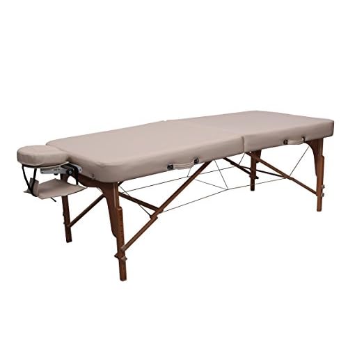 Einweg Bettlaken nicht Verstellbar aus TNT - 80 x 200 cm - Hergestellt in Spanien - Hypoallergen - Flüssigkeitsabweisend - Ideal für Betten und Massageliege - 100% recycelbar - Pack 10 2 Massageliege Zen BigOne - Die klappbare und Mobile Massagebank und Kosmetikliege für den Profi oder Heimbedarf - PVC-frei/PU-Kunstleder/Top Qualität / 10 Jahre Garantie (Créme)