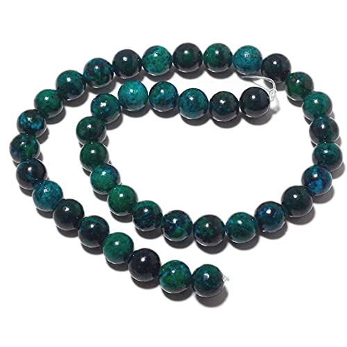 Perles jaspe chrysocolle de 10mm pour réparer et personnaliser vos malas