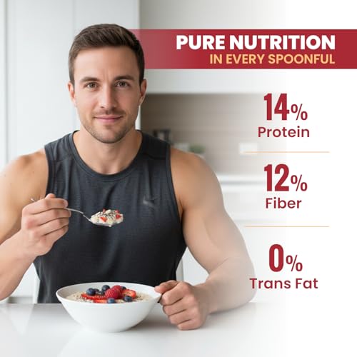 Image of Pintola Oats 1kg, Rolled Oats, Diet Food, Weight Management, Natural Whole Grain, High in Fibre & Protein, Jumbo Rolled, Breakfast Cereals, Gluten Free Oatmeal, Dalia Porridge