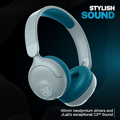 Image of JLab, JBuddies Pop, Kids Wireless Headphones, Bluetooth, Kids Headphones, Wireless Share, Teal